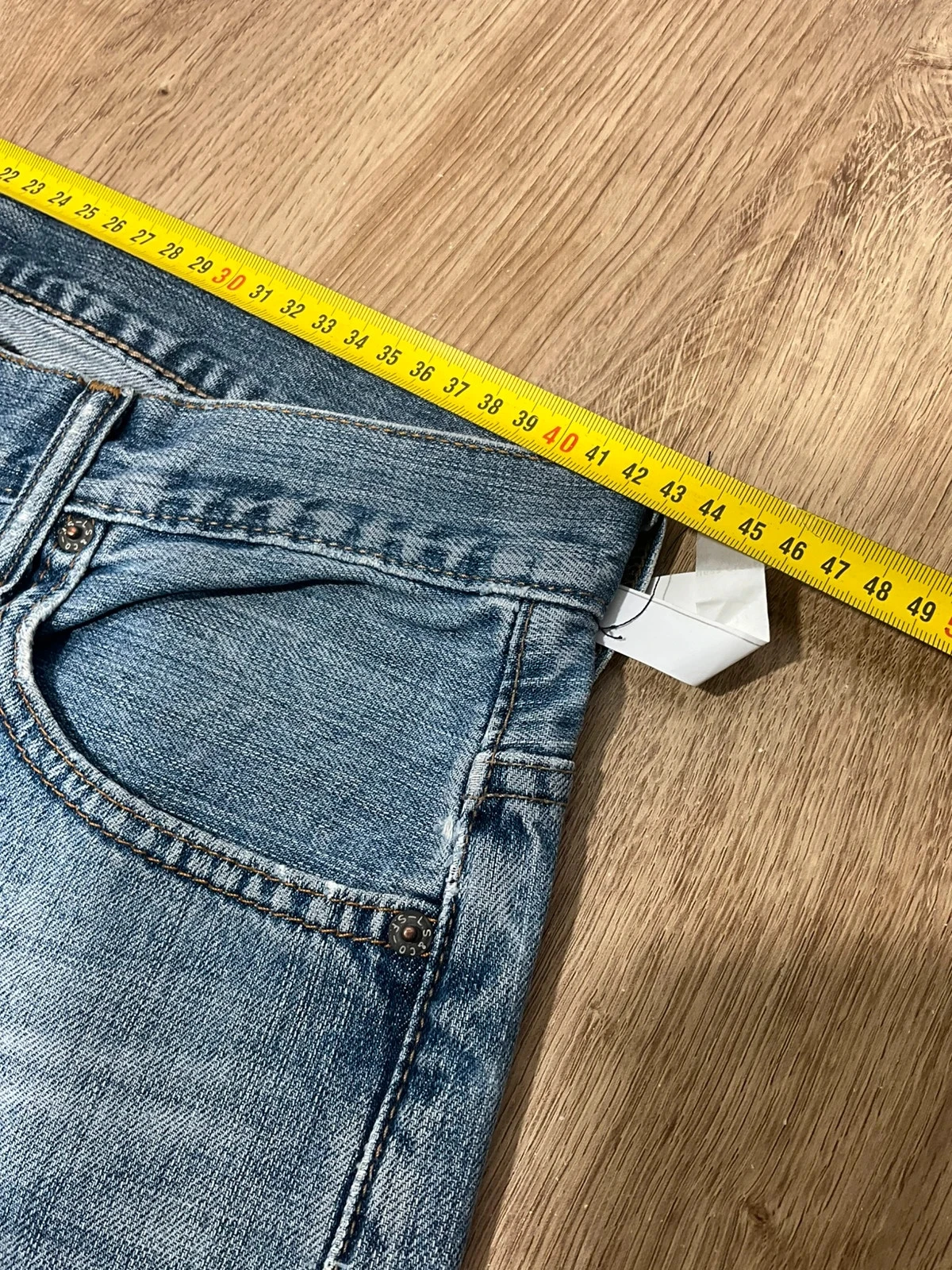 Jean Levi's Coupe Droite W32 L30 Vintage 100% Coton Bleu Délavé Lvh 184 – photo 17